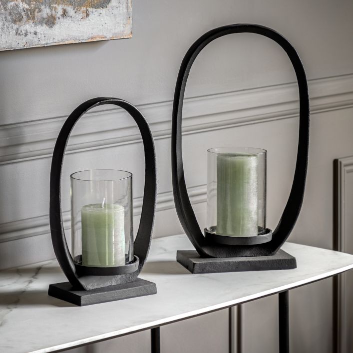 Ghedi Hooper Lantern Large Black — SantoLusso®