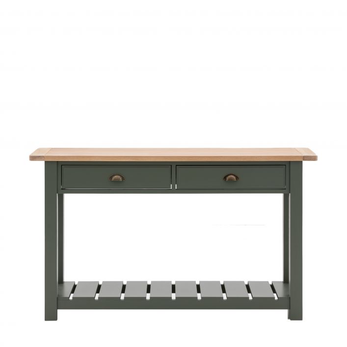 Ghedi Ivo 2 Drawer Console Moss — SantoLusso®