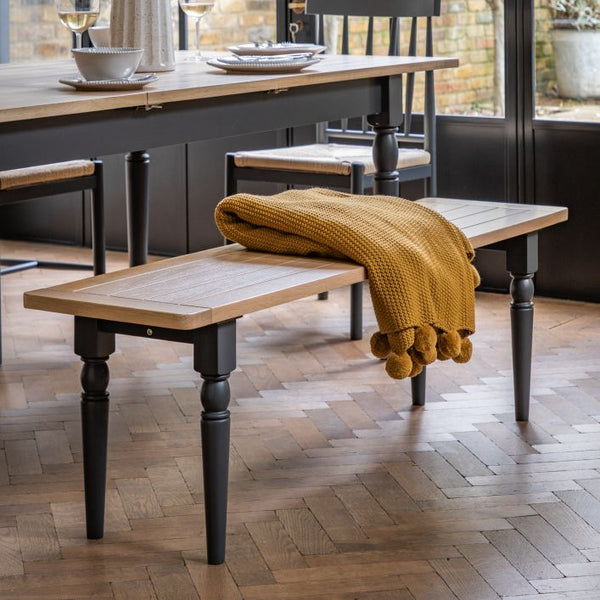 Ghedi Ivo Dining Bench Meteor — SantoLusso®