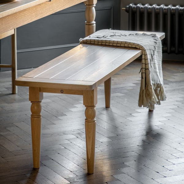 Ghedi Ivo Dining Bench Natural — SantoLusso®