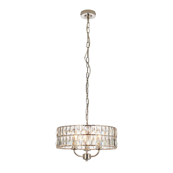 Ghedi Jessa 3 Pendant Light Bright Nickel — SantoLusso®