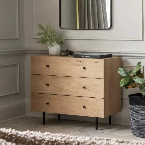 Ghedi Josiah 3 Drawer Chest — SantoLusso®