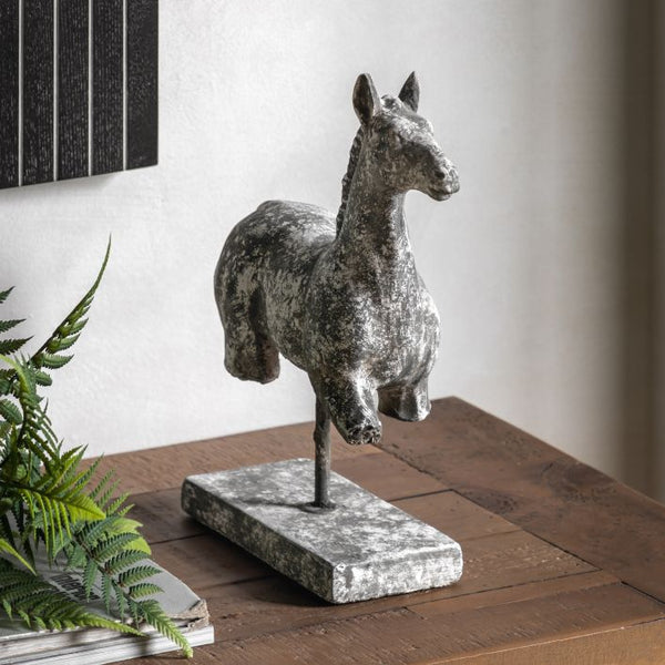 Ghedi Julius Horse Antique White — SantoLusso®