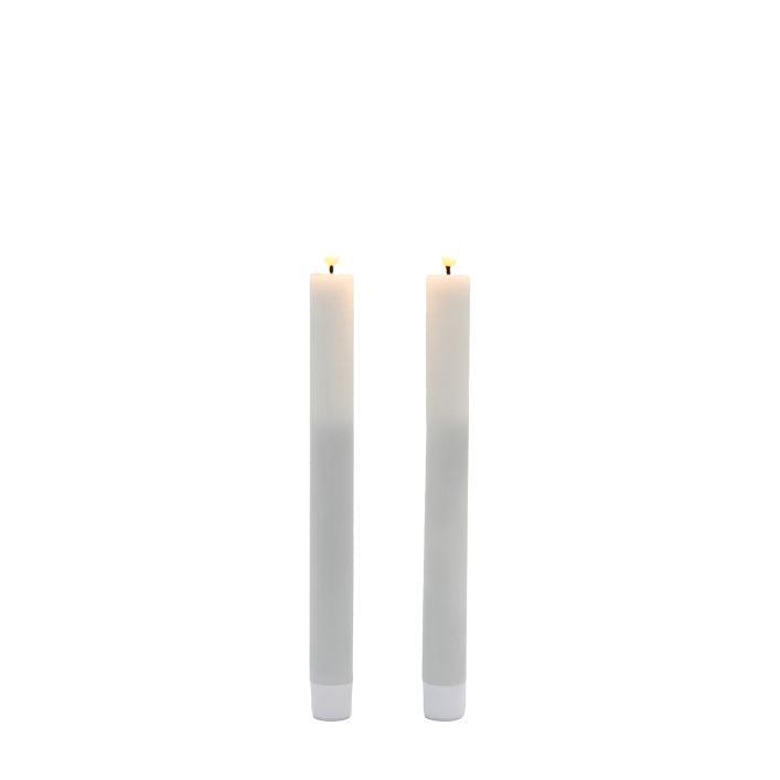 Ghedi LED Dinner Candle Set of 2 White — SantoLusso®