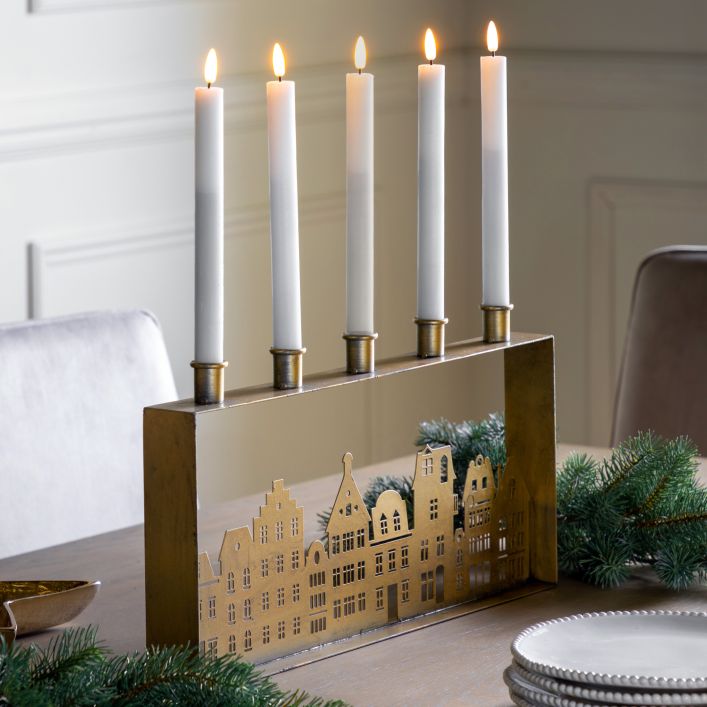 Ghedi LED Dinner Candle Set of 2 White — SantoLusso®