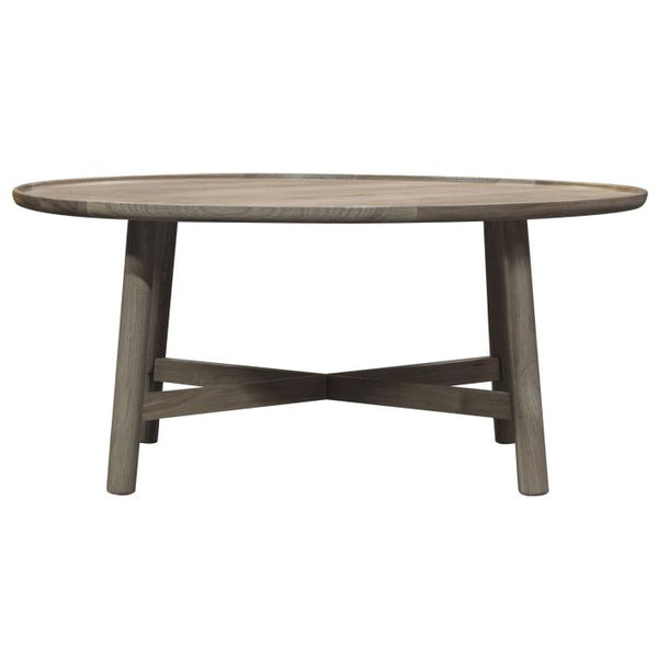 Ghedi Lencia Round Coffee Table Grey — SantoLusso®
