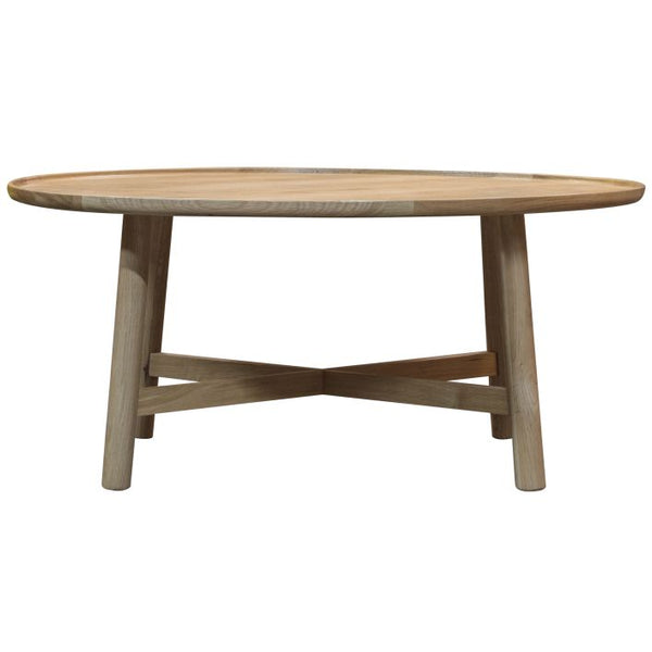 Ghedi Lencia Round Coffee Table Oak — SantoLusso®