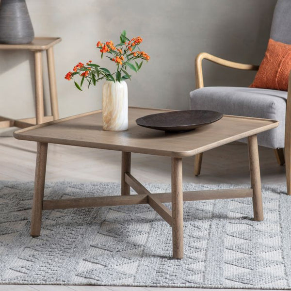 Ghedi Lencia Square Coffee Table Grey — SantoLusso®