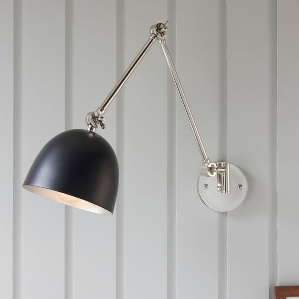 Ghedi Leonardo 1 Wall Light Nickel — SantoLusso®