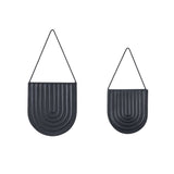 Ghedi Lexy Wall Planter (Set of 2) Black — SantoLusso®