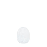 Ghedi Linni Vase Small Clear White Speckle — SantoLusso®