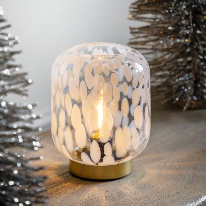 Ghedi Maeve LED Lamp White Gold — SantoLusso®