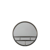 Ghedi Marino Mirror Round Black — SantoLusso®