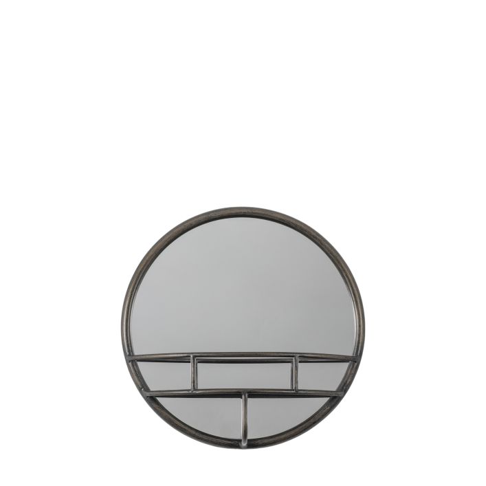 Ghedi Marino Mirror Round Black — SantoLusso®