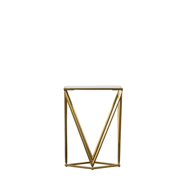 Ghedi Merida Side Table Gold — SantoLusso®