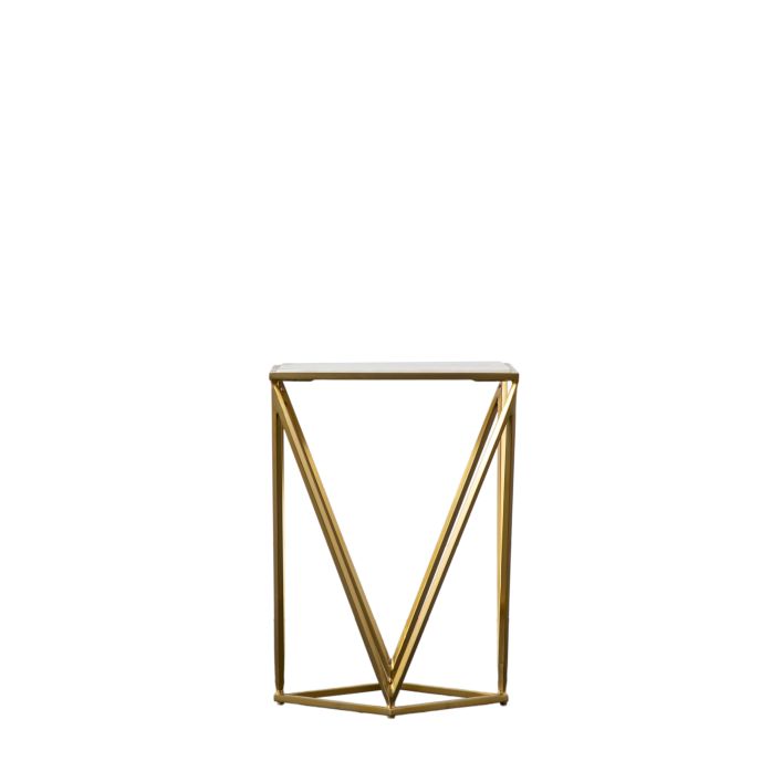 Ghedi Merida Side Table Gold — SantoLusso®