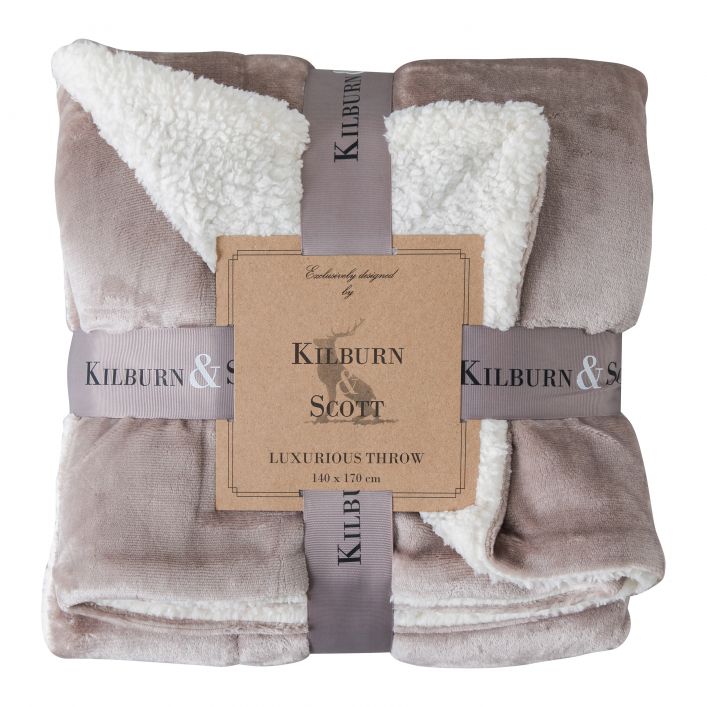 Ghedi Mersa Sherpa Throw Neutral — SantoLusso®