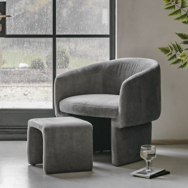 Ghedi Micah Armchair Anthracite — SantoLusso®