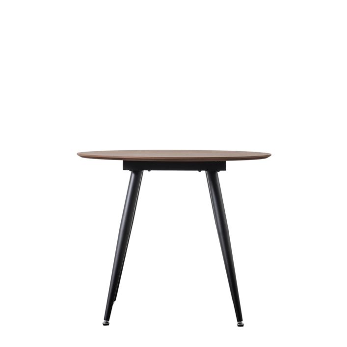 Ghedi Miera Round Dining Table Walnut — SantoLusso®