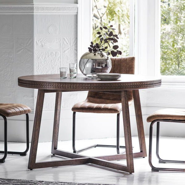 Ghedi Montone Retreat Round Dining Table — SantoLusso®