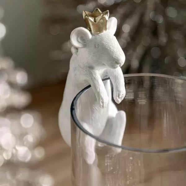 Ghedi Mouse King Pot Hanger White and Gold 2 pack — SantoLusso®