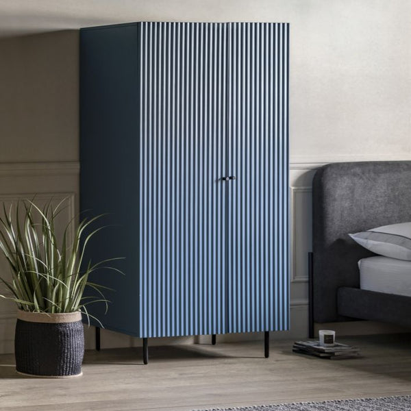 Ghedi Nicolanna 2 Door Wardrobe Blue — SantoLusso®