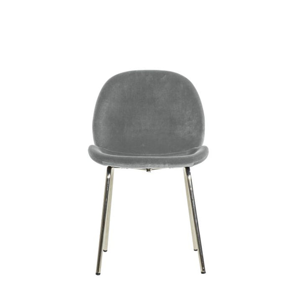 Ghedi Nure Chair Light Grey Velvet (2 Pack) — SantoLusso®