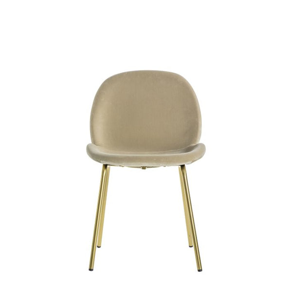 Ghedi Nure Chair Oatmeal Velvet (2 Pack) — SantoLusso®