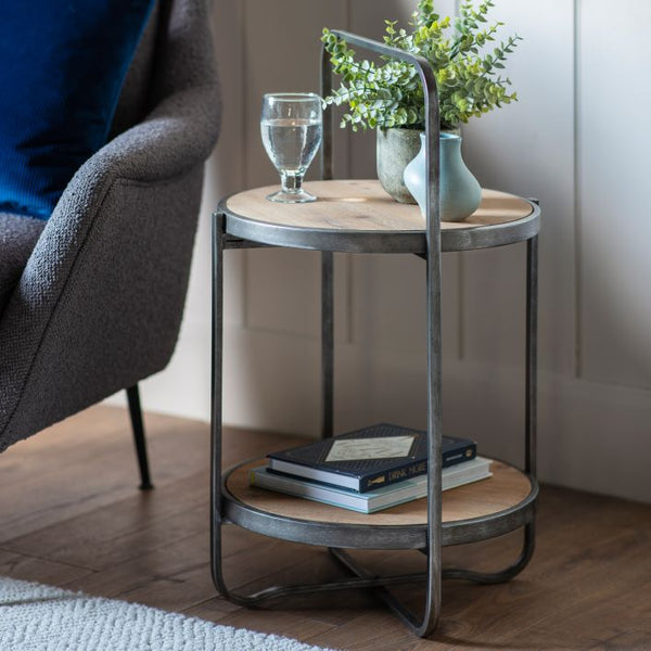 Ghedi Olona Side Table Oak — SantoLusso®