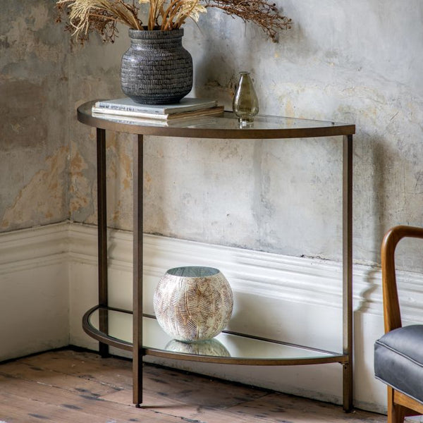 Ghedi Ora Console Table Bronze — SantoLusso®