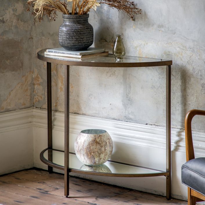 Ghedi Ora Console Table Bronze — SantoLusso®