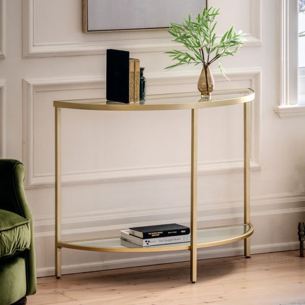 Ghedi Ora Console Table Champagne — SantoLusso®
