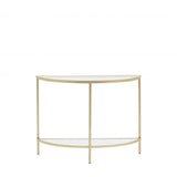 Ghedi Ora Console Table Champagne — SantoLusso®