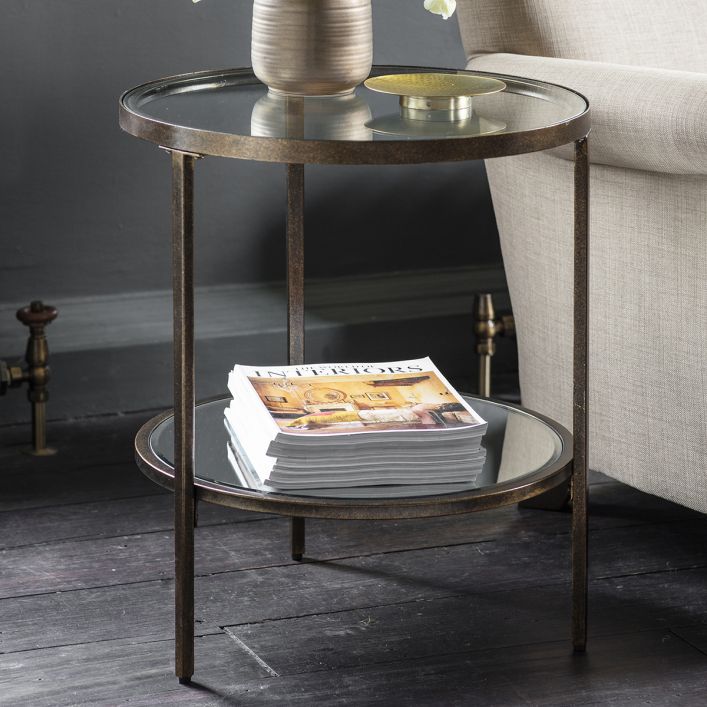 Ghedi Ora Side Table Bronze — SantoLusso®