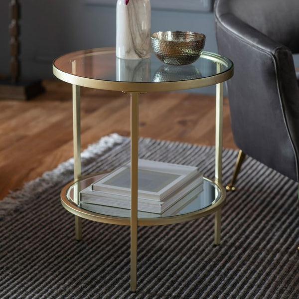 Ghedi Ora Side Table Champagne — SantoLusso®