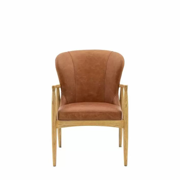 Ghedi Pesa Armchair Antique Brown Leather — SantoLusso®