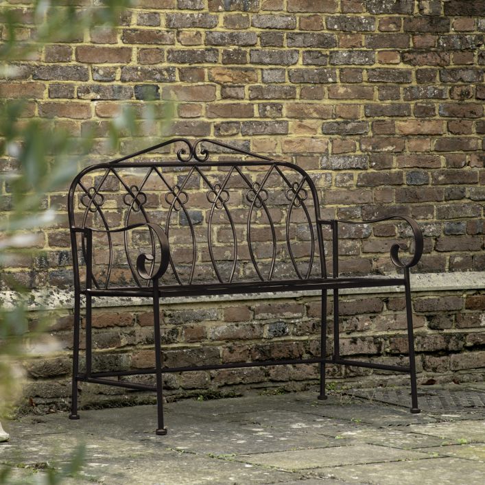 Ghedi Pierro Outdoor Bench Noir — SantoLusso®