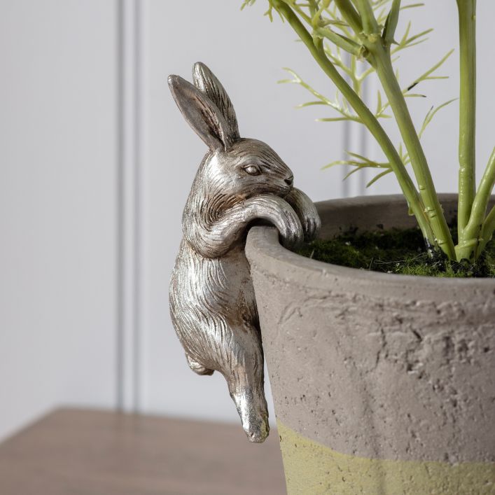 Ghedi Pippa Hare Pot Hanger Silver (2 Pack) — SantoLusso®