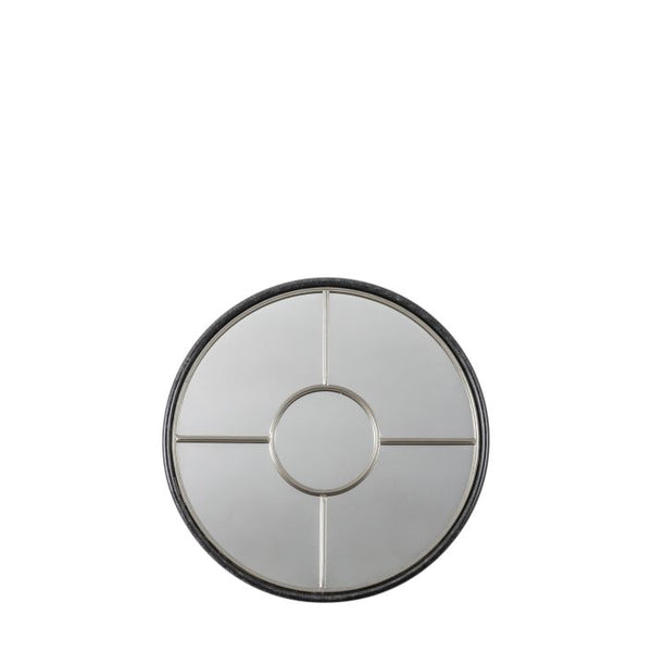 Ghedi Remo Round Mirror Silver Small — SantoLusso®