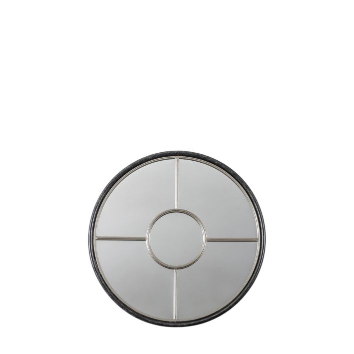 Ghedi Remo Round Mirror Silver Small — SantoLusso®