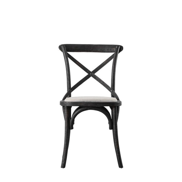 Ghedi Rigard Chair Black Linen (2 Pack) — SantoLusso®