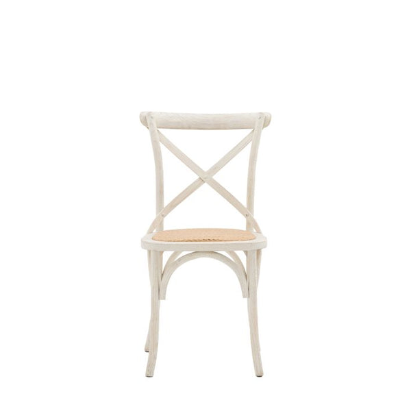 Ghedi Rigard Chair White Rattan (2 Pack) — SantoLusso®