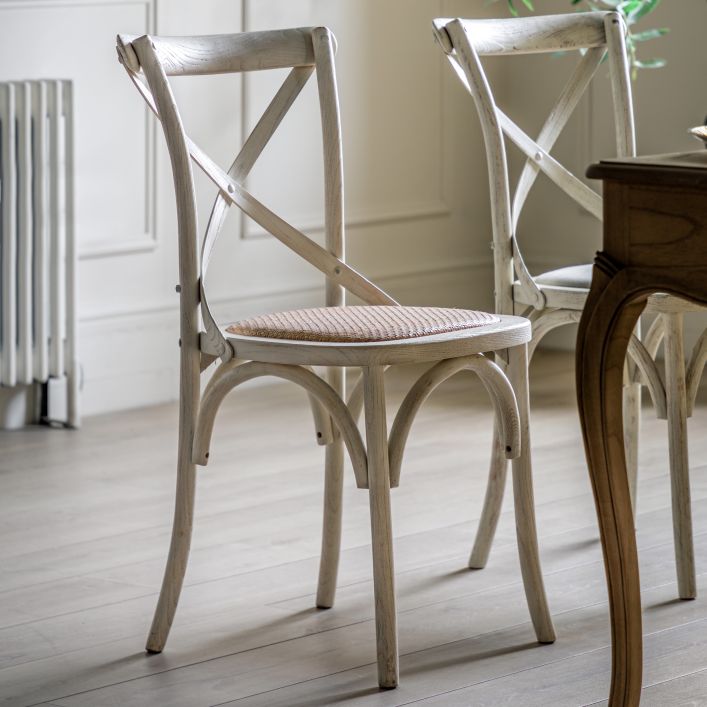 Ghedi Rigard Chair White Rattan (2 Pack) — SantoLusso®