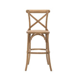Ghedi Rigard Stool Natural with Rattan (2 Pack) — SantoLusso®