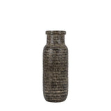 Ghedi Sgraffito Vase Tall Black — SantoLusso®