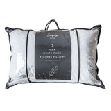 Ghedi Simply Sleep 2 Pack Duck Feather Pillow — SantoLusso®