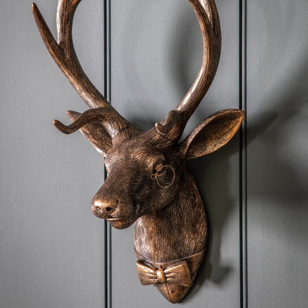 Ghedi Sir Cameron Stag Wall Decor Bronze — SantoLusso®