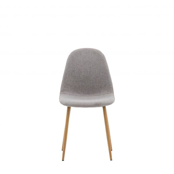 Ghedi Sitera Dining Chair Oak / Light Grey (2 Pack) — SantoLusso®