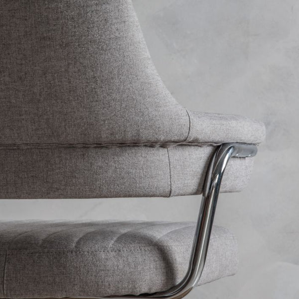 Ghedi Tadone Swivel Chair Grey — SantoLusso®