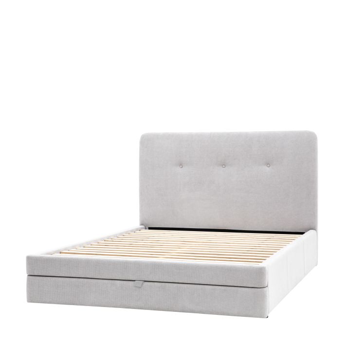 Ghedi Teziano 2 Drawer Bedstead Double Taupe — SantoLusso®